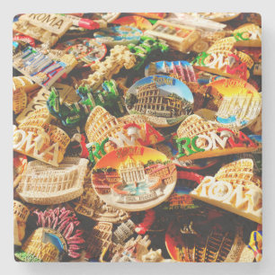 Souvenirs from Rome Stone Coaster