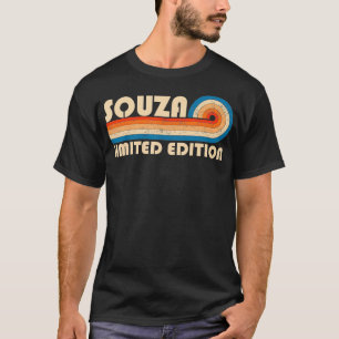 SOUZA Surname Retro Vintage 80s 90s Birthday Reuni T-Shirt