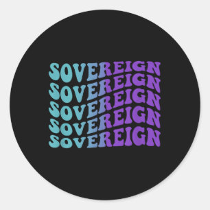 Sovereign, Mental Health Awareness Classic Round Sticker