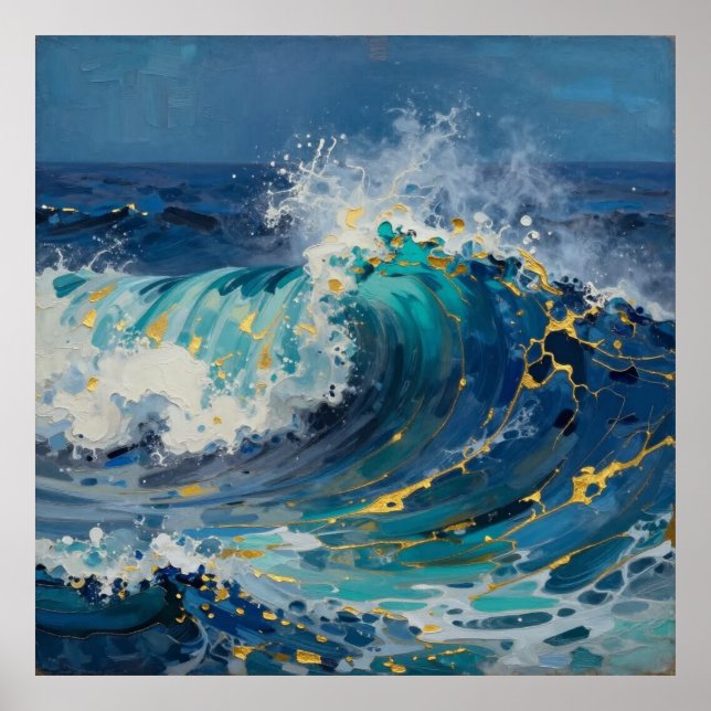 Sovereign Ocean Abstract Poster (Front)