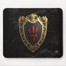 Sovereign Ruby Red Baroque Gaming  Mouse Pad