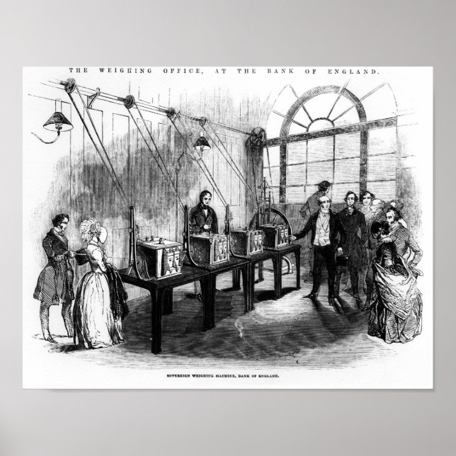 Sovereign Weighing Machine, Bank of England Poster (Front)