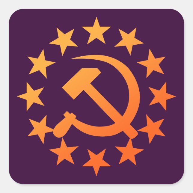 Soviet 3 square sticker (Front)