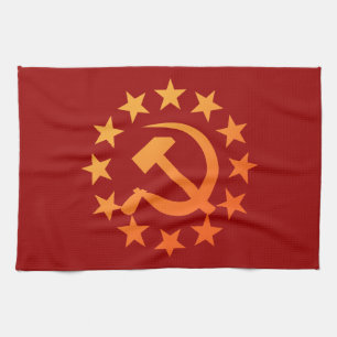 Soviet 3 tea towel