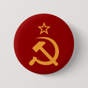 Soviet 6 Cm Round Badge