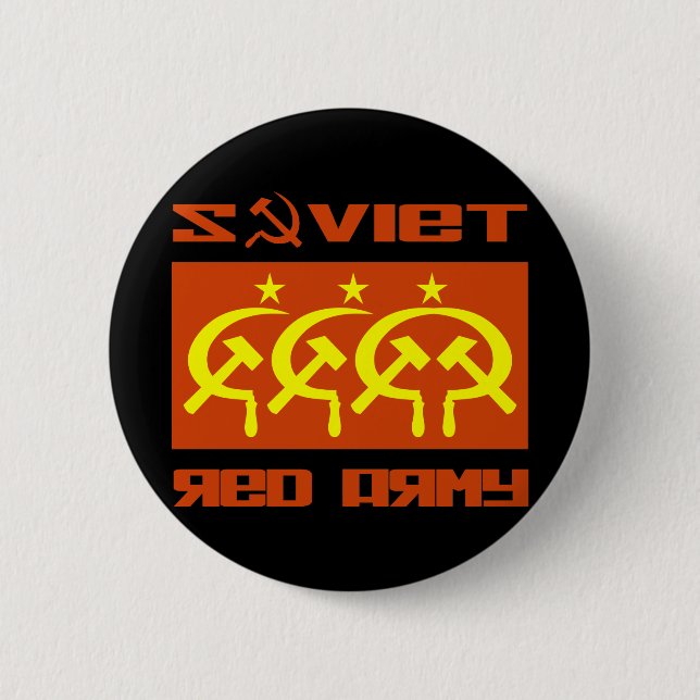 Soviet CCCP Red Army 6 Cm Round Badge (Front)