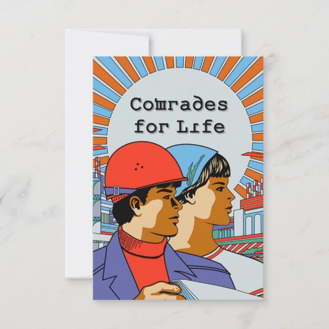 Soviet Comrades For Life Invitations (Front)
