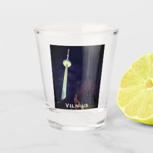 Soviet Era Lithuanian TV Tower - Vilnius Shot Glass