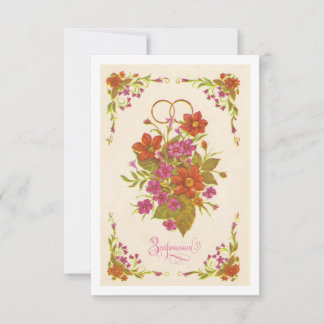 Soviet old invitation to the wedding