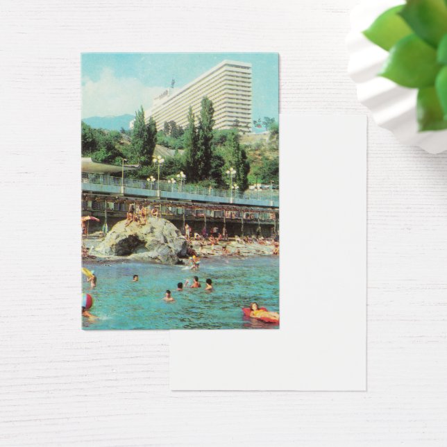 Soviet postcard Hotel Yalta(1979) (Desk)