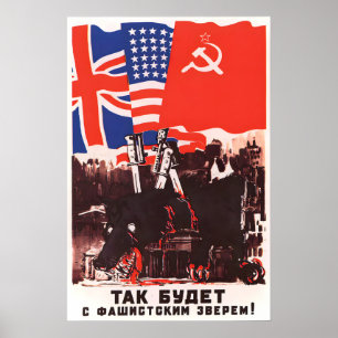 Soviet Propaganda Poster This will happen to the