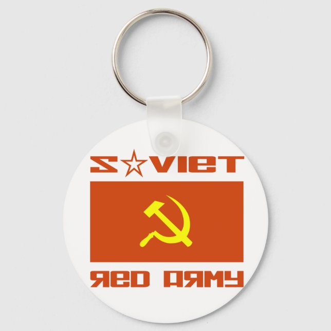 Soviet Red Army Hammer & Sickle Key Ring (Front)