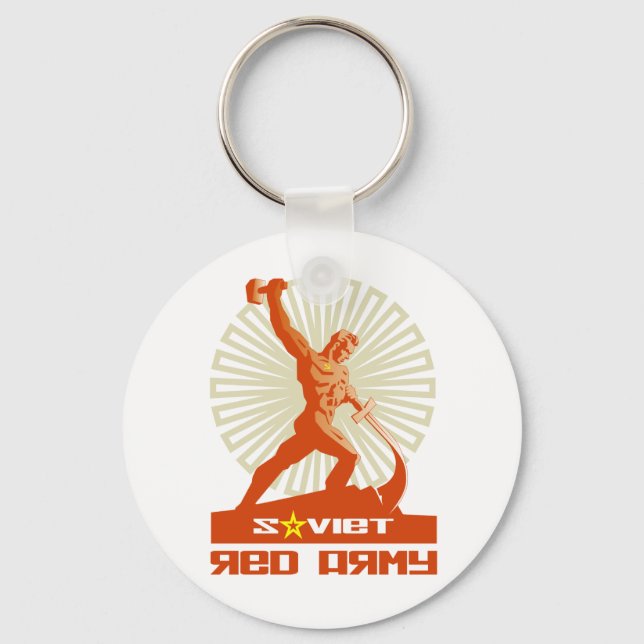 Soviet Red Army Sculpture Key Ring (Front)