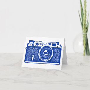 Soviet Russian Camera - Navy Blue Card