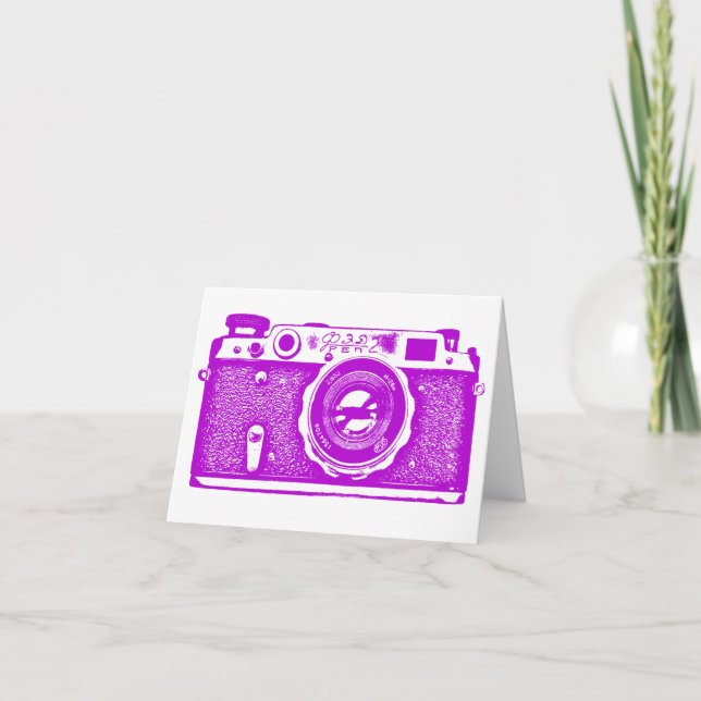 Soviet Russian Camera - Purple Card (Front)