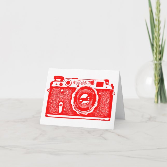Soviet Russian Camera - Red Card (Front)