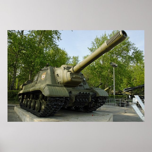 Soviet self-propelled gun poster (Front)