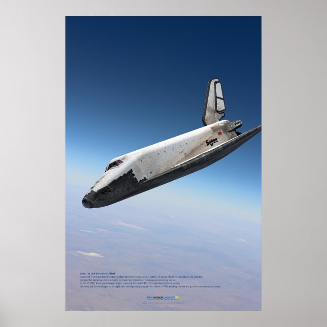 Soviet Space Icon: Buran Reentry Poster (Front)