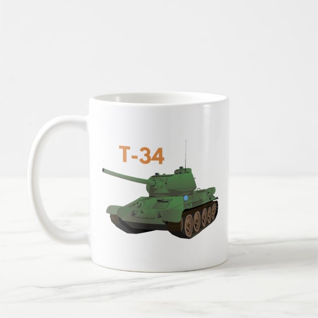 Soviet T-34 Tank Coffee Mug (Left)