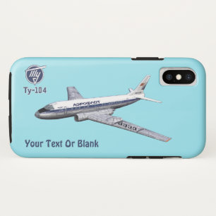 Soviet Tupolev (Туполев) Tu-104 Airliner iPhone X Case
