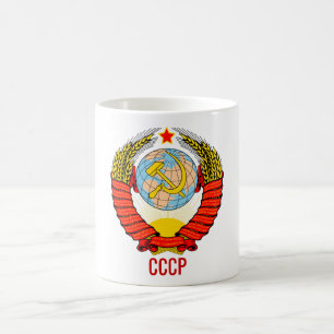 Soviet Union Emblem with CCCP Coffee Mug
