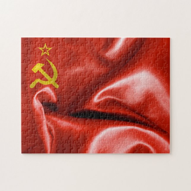 Soviet Union Flag Jigsaw Puzzles (Horizontal)