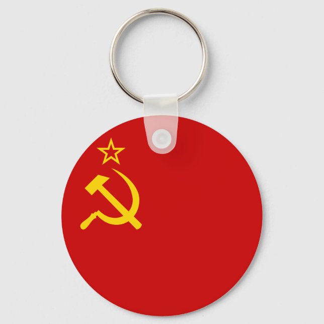 Soviet Union Flag Key Ring (Front)