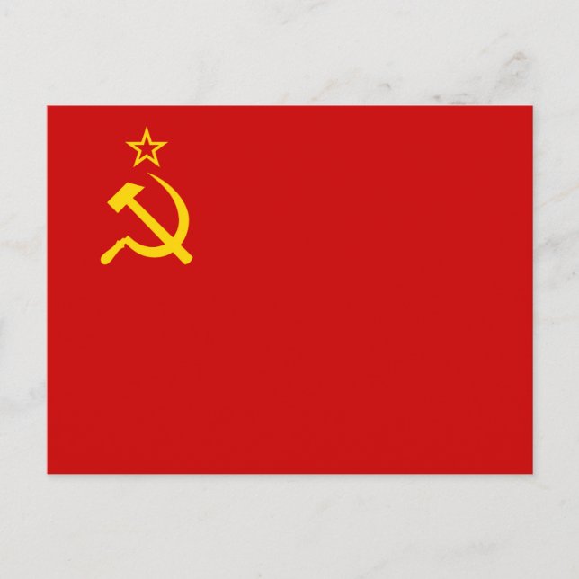 Soviet Union Flag Postcard (Front)