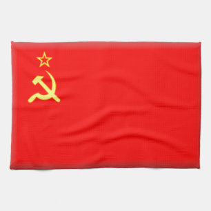 Soviet Union Flag Tea Towel
