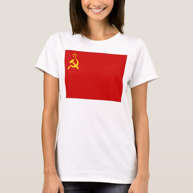 Soviet Union Flag, USSR, CCCP, Communism, Lenin T-Shirt (Front)
