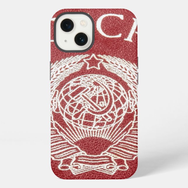 Soviet Union Passport iPhone Case (Back)