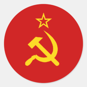 Soviet Union/USSR/CCCP Flag Classic Round Sticker