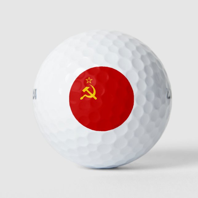 Soviet Union (USSR) (Communist Hammer and Sickle) Golf Balls (Front)