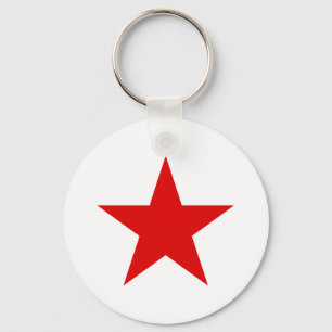 Soviet USSR Communist Military Red Star Key Ring