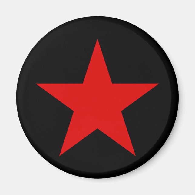 Soviet USSR Communist Military Red Star  Magnet (Front)