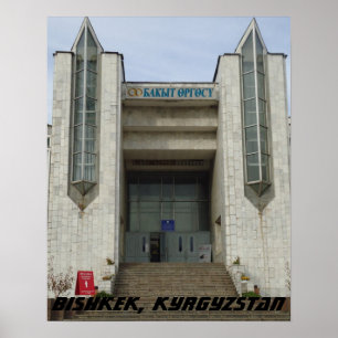 Soviet Wedding Palace, Bishkek Frunze, Kyrgyzstan Poster