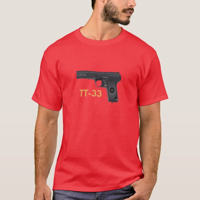 Soviet WW2 Pistol Tokarev TT-33 T-Shirt (Front)