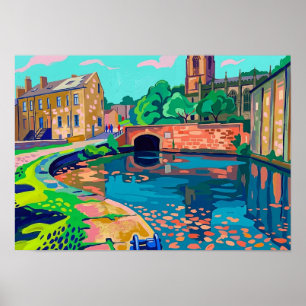 Sowerby Bridge Canal Tuel Lane Tunnel Poster