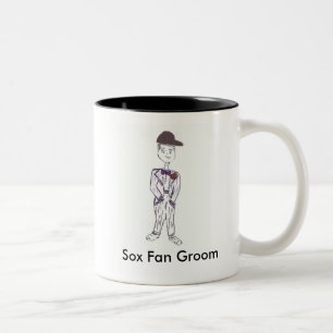 Sox Fan Groom Two-Tone Coffee Mug