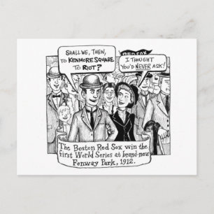 Sox Fans Riot, 1912 Postcard