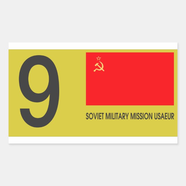 SOXMIS Plate Rectangular Sticker (Front)