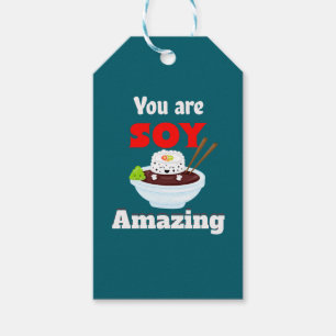 Soy amazing Kawaii Sushi Gift Tags