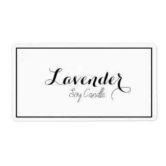 Soy candle labels
