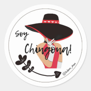 Soy Chingona Classic Round Sticker