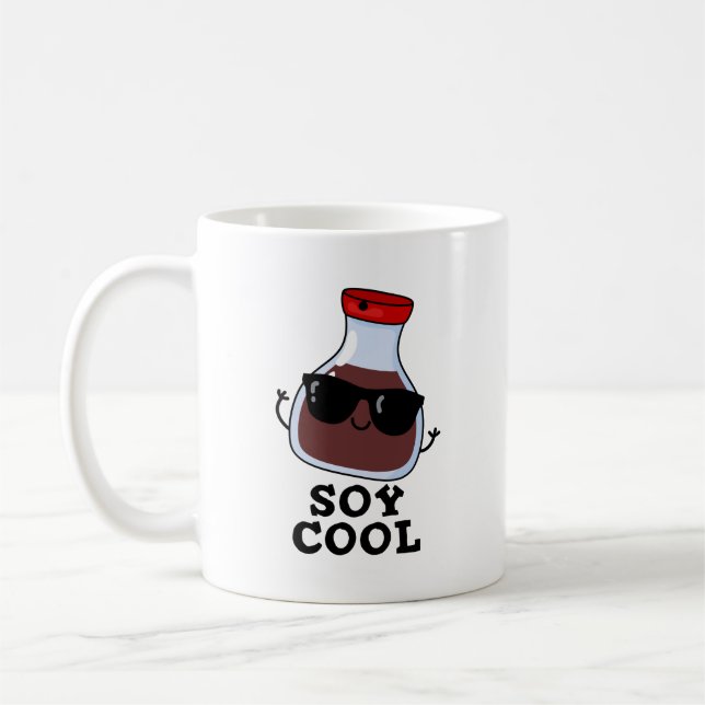 Soy Cool Funny Soy Sauce Pun  Coffee Mug (Left)