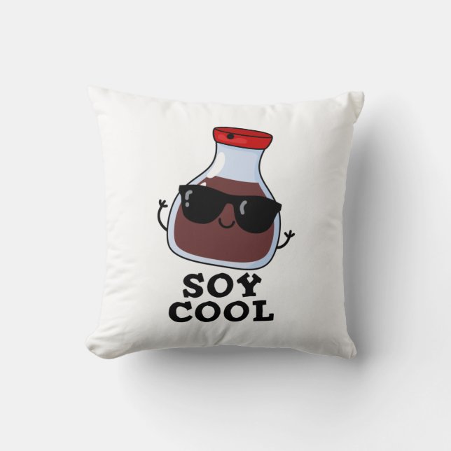 Soy Cool Funny Soy Sauce Pun  Cushion (Front)