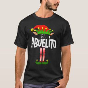 Soy El Abuelito Elf Family Group Matching In Spani T-Shirt