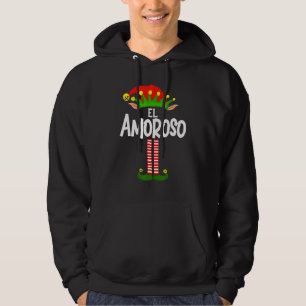 Soy El Amoroso Elf Family Group Matching In Spanis Hoodie