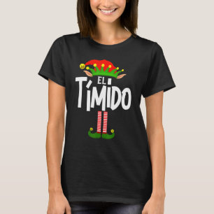 Soy El Tímido Elf Family Group Matching In Spanish T-Shirt