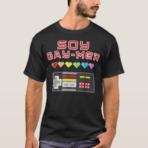 Soy Gamer Gay Mer - Lgbtq Gamer 80S Vintage T-Shirt